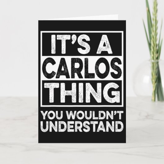 Carte C'est une affaire de Carlos que vous ne comprendri (Devant)