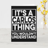 Carte C'est une affaire de Carlos que vous ne comprendri (Fleur jaune)