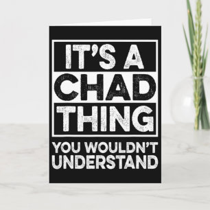 Carte C'est une affaire de Chad que vous ne comprendriez