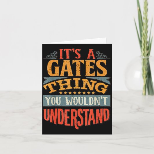 Carte C'est une affaire de Gates que vous ne comprendrie (Devant)