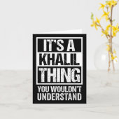 Carte C'est une affaire de Khalil que vous ne comprendri (Fleur jaune)
