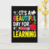 Carte C'EST UNE BELLE JOURNÉE POUR APPRENDRE 100 Jours d (Fleur jaune)