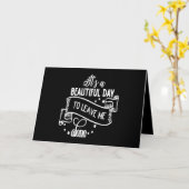 Carte C'est une belle journée pour me laisser seul (Fleur jaune)