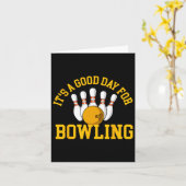 Carte C'est une bonne journée pour Bowling - Bowling Bow (Fleur jaune)