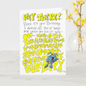 Carte C'est une chanson d'anniversaire (Fleur jaune)