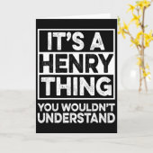 Carte C'est une chose à la Henry que vous ne comprendrie (Fleur jaune)