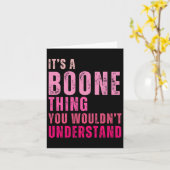 Carte C'est une chose Boone que vous ne comprendriez pas (Fleur jaune)