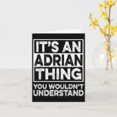 Carte C'est une chose d'Adrian que vous ne comprendriez  (Fleur jaune)