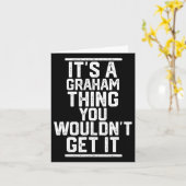 Carte C'est une chose de Graham que vous ne comprendriez (Fleur jaune)