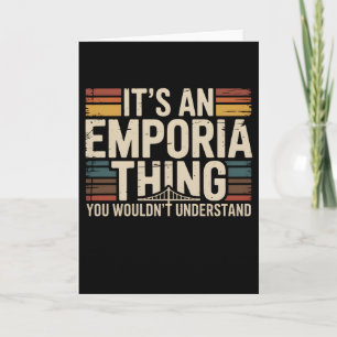 Carte C'est une chose Emporia vintage rétro en détresse