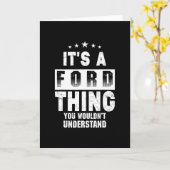 Carte C'est une chose Ford que vous ne comprendriez pas (Fleur jaune)