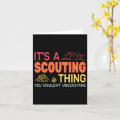 Carte C'Est Une Chose Scouting Backpackin Gcamping Boy H (Fleur jaune)