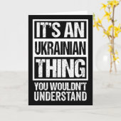 Carte C'est une chose ukrainienne que vous ne comprendri (Fleur jaune)