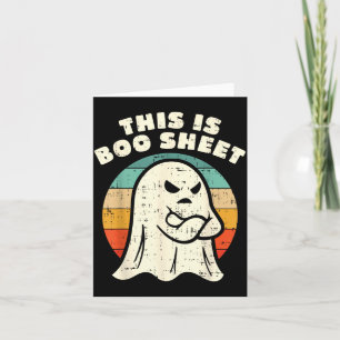 Carte C'est une feuille Boo Drôle de costume d'Halloween