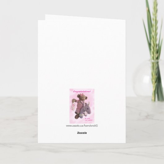 Carte C'est une fille ! (Dos)