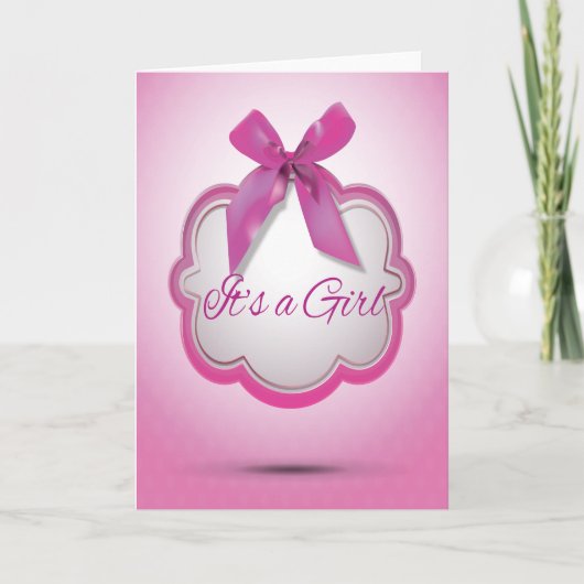 Carte C'est une fille. (Devant)