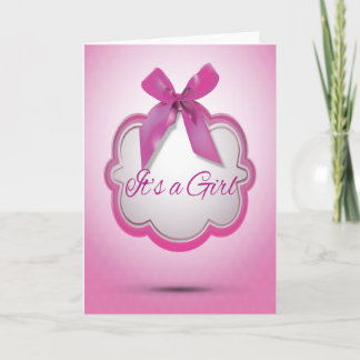 Carte C'est une fille.