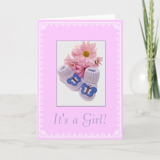 Carte C'est une fille ! (Devant)