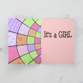 Carte C'est Une Fille Annonce Naissance (Intérieur)