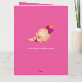 Carte C'est une fille : félicitations ! - (Dos)