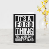 Carte C'Est Une Ford Que Vous Ne Comprendriez Pas - Fami (Fleur jaune)