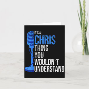 Carte C'est une histoire de Chris que vous ne comprendri