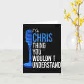 Carte C'est une histoire de Chris que vous ne comprendri (Fleur jaune)
