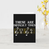 Carte C'est une période difficile Tee Music (Fleur jaune)