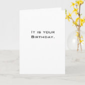 Carte C'est votre anniversaire (Fleur jaune)
