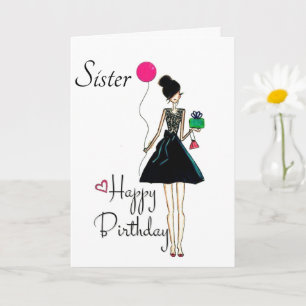 CARTE C'EST VOTRE ANNIVERSAIRE **SOEUR** VOUS AIME ! ! !