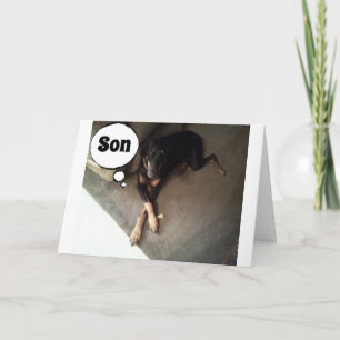 CARTE C'EST VOTRE ANNIVERSAIRE **SON** DÉTENDEZ ET PROFI