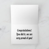 Carte C'est votre journée de diplômés ! (Intérieur)