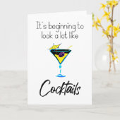 Carte C'est vraiment l'heure des cocktails (Fleur jaune)