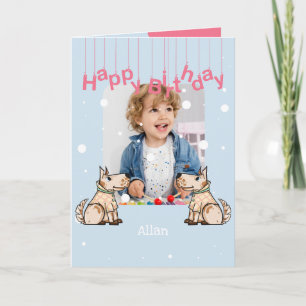 Carte Cet Anniversaire de enfant photo Dog Life