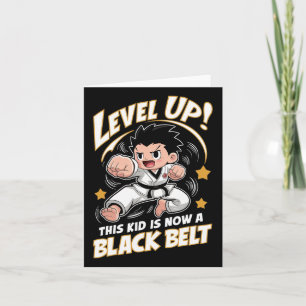 Carte Cet Enfant Est Aujourd'Hui Un Noir Karate Hapkido 