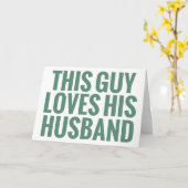 Carte Cet homme aime son mari (Fleur jaune)