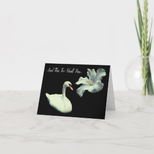 Carte Cet Inspirationnel De Fleur De Cygne De Passage Tr