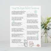 Carte ‘C'était la nuit avant Noël, Chats Amusants (Debout devant)