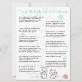 Carte ‘C'était la nuit avant Noël, Chats Amusants (Devant)