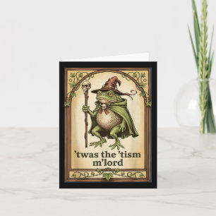 Carte C'Était L'Autisme De La Grenouille Du Mlord Tism