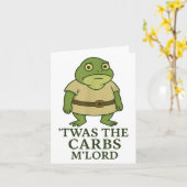 Carte C'Était Le Mlord Carbs Funny Frog Meme Médiéval (Fleur jaune)