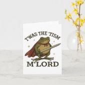 Carte C'Était Tism M Lord Funny Autism Frog Meme Graphi (Fleur jaune)