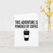 Carte Cette aventure est alimentée par le café  (Fleur jaune)
