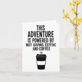 Carte Cette Aventure Est Écrit Par Ne Pas Donner Eeefoc  (Fleur jaune)