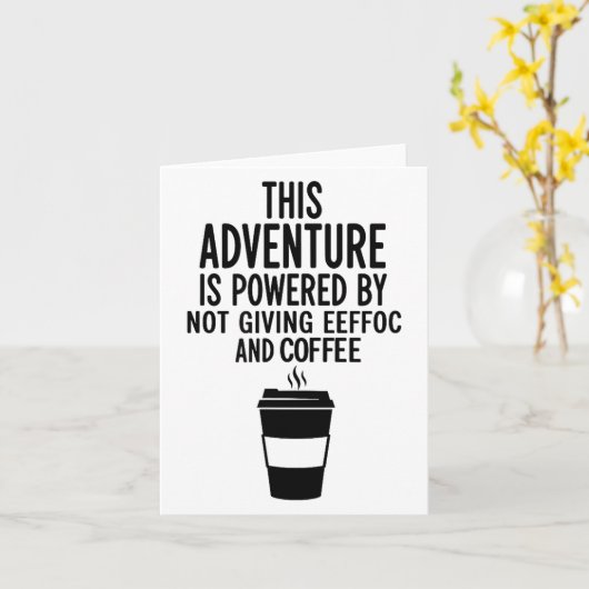 Carte Cette Aventure Est Écrit Par Ne Pas Donner Eeefoc (Fleur jaune)