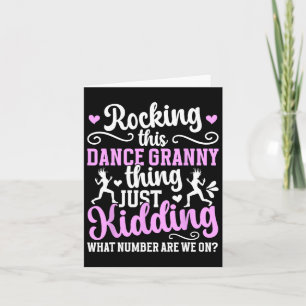 Carte Cette Danse Granny Thing Granny Granny D'Un Danseu