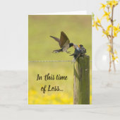 Carte Cette époque de perte Écriture Confort Avaler Oise (Fleur jaune)