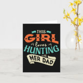 Carte Cette Fille Aime Chasser Avec Son Père Chasser Cha (Fleur jaune)