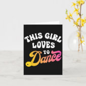 Carte Cette Fille Aime Danser Drôle Danseuse Danser Cade (Fleur jaune)