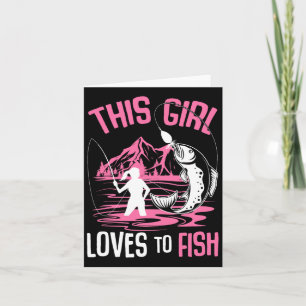 Carte Cette Fille Aime Pêcher Les Filles De Pêche